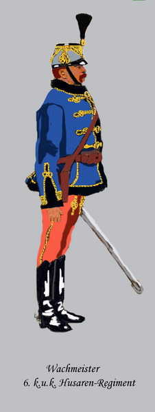 File:Wachtmeister des k.u.k.Husarenregiments Nr.6.png